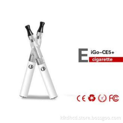 White 1100mAh EGO CE5 E Cigarette Clearomizer With EGO T Ba